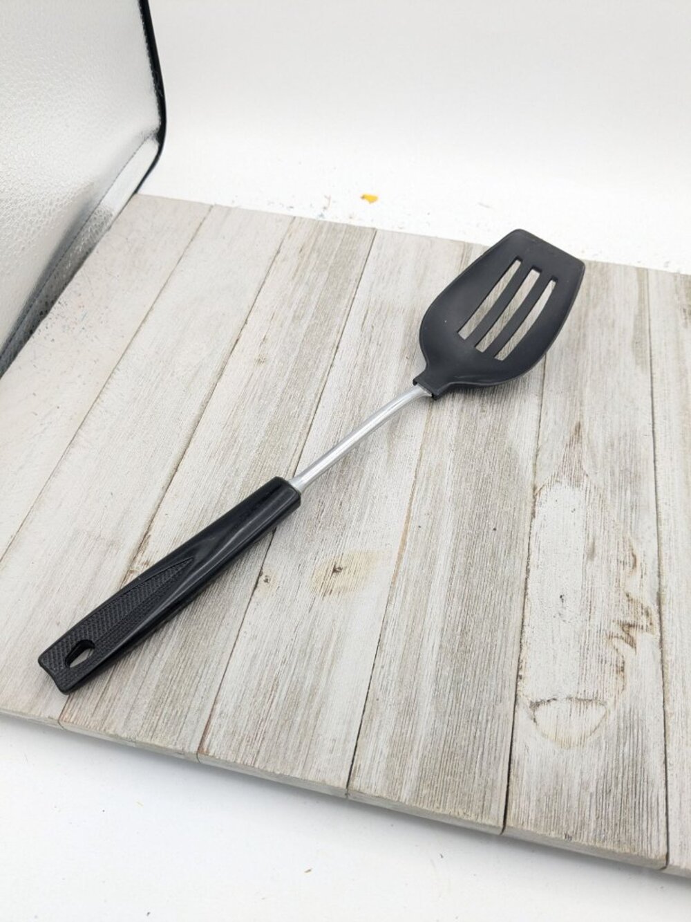 Ekco Black Nylon #2 Plastic Slotted Spoon 12"
